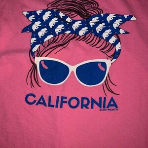 Vintage Gildan Pink California Graphic Shirt @crazypalmetto